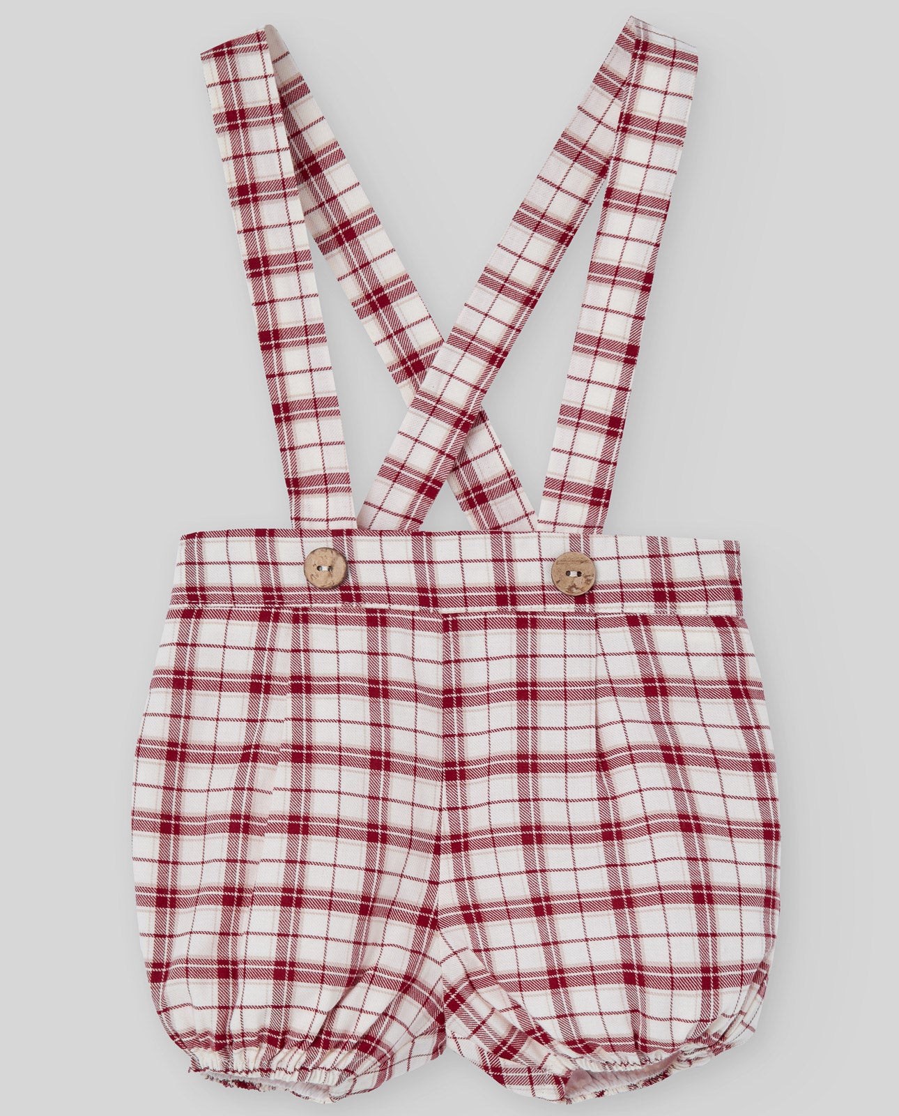 Plaid Overall Set