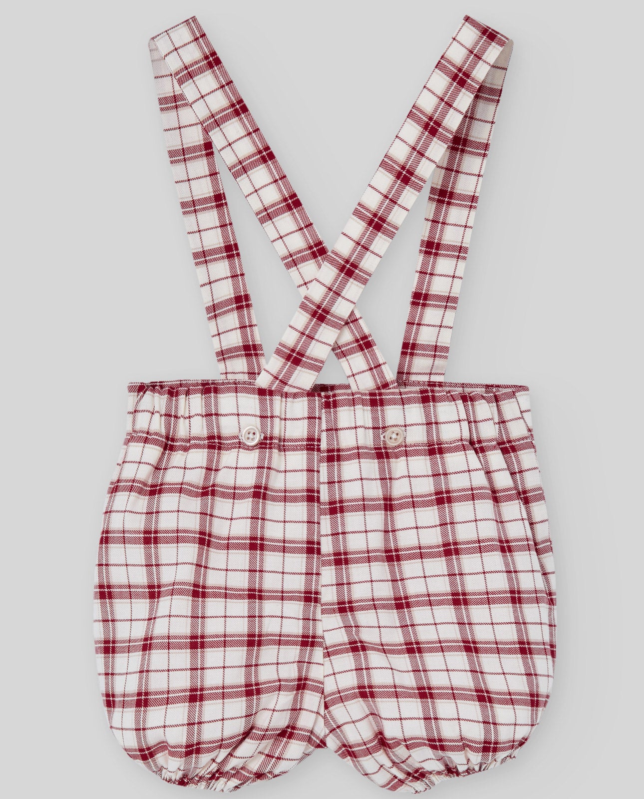 Plaid Overall Set