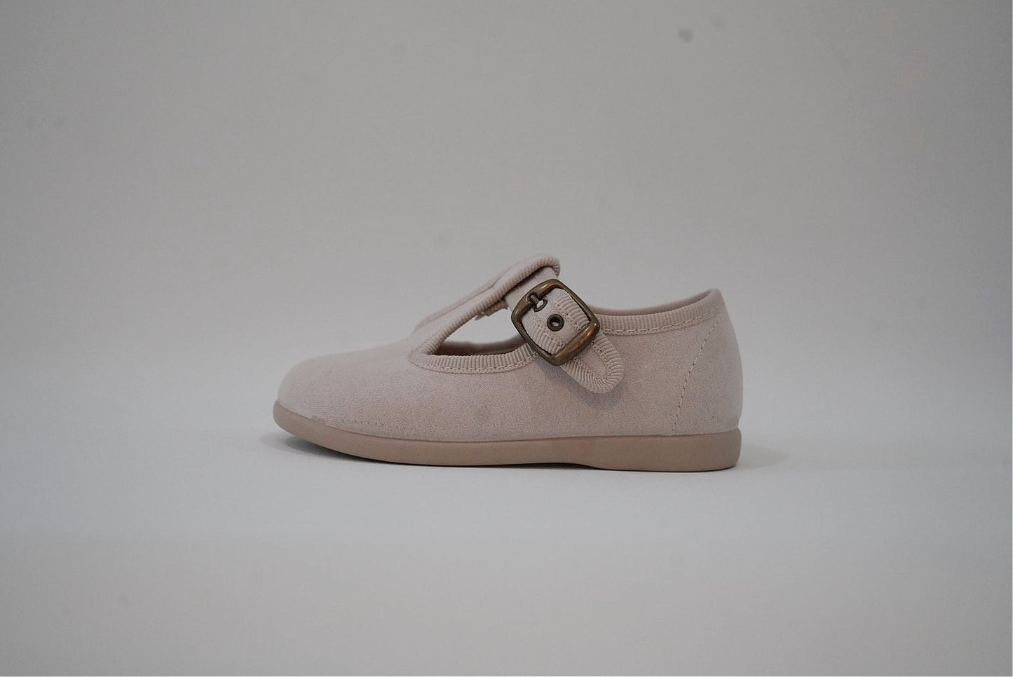 Beige Suede Pepito with Buckle