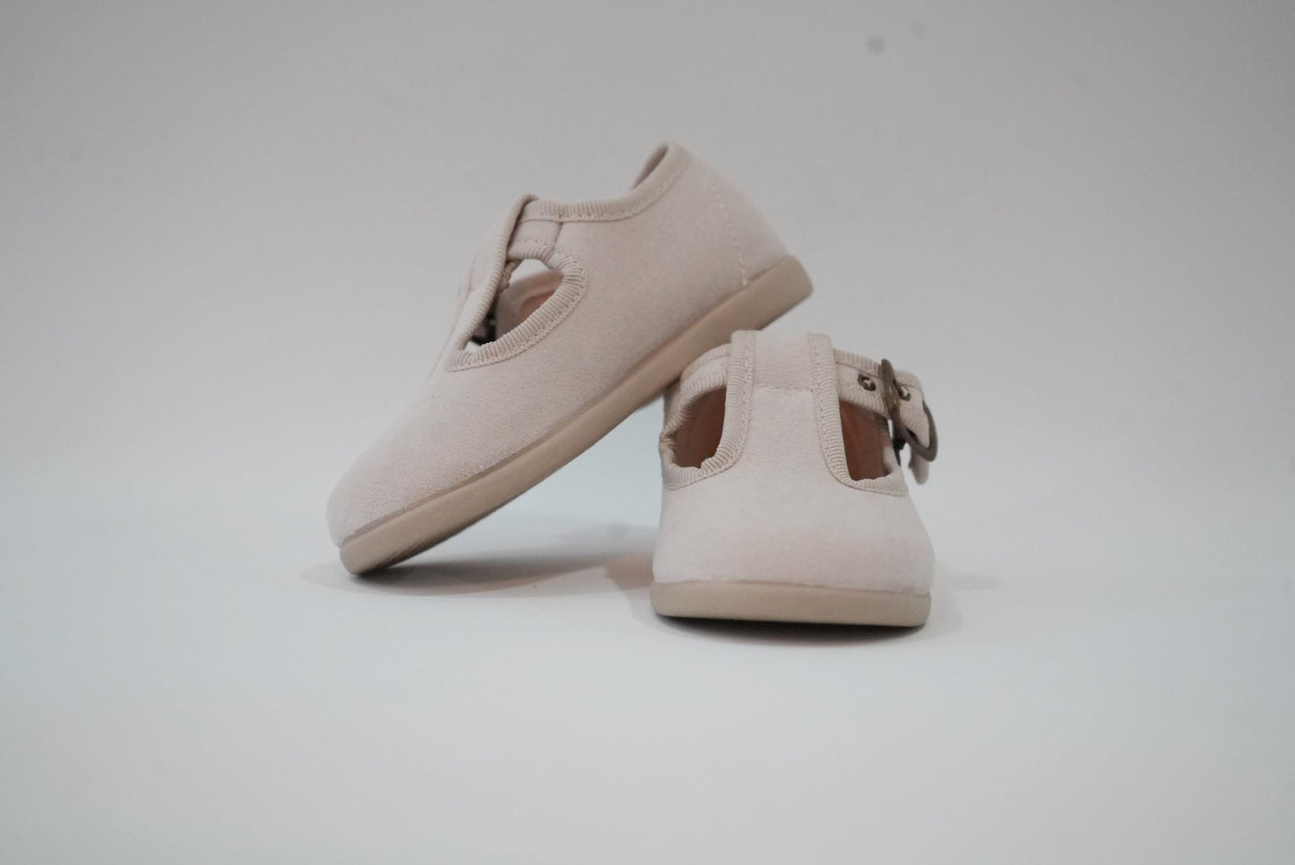 Beige Suede Pepito with Buckle