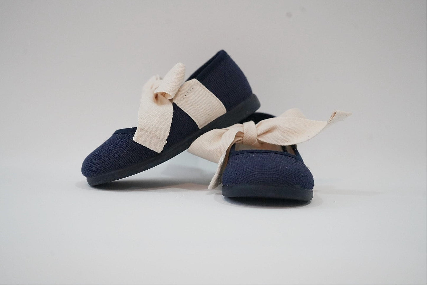 Navy Ballerina with Bows