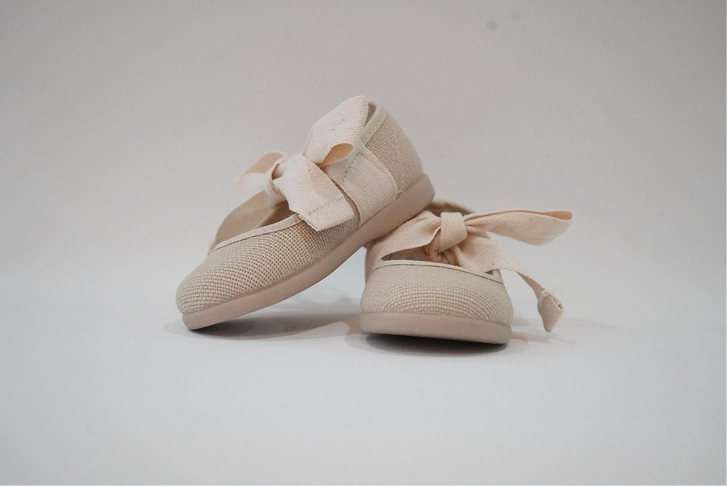Beige Ballerina with Bows