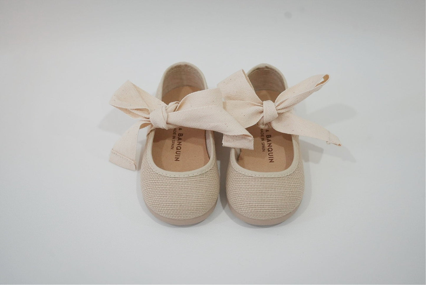 Beige Ballerina with Bows