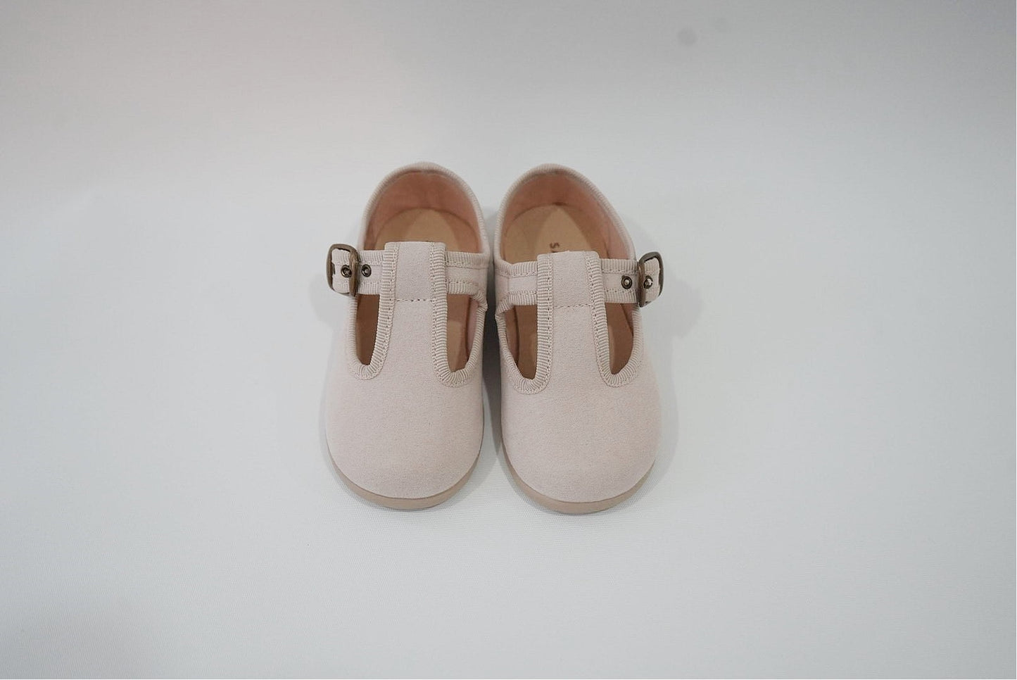 Beige Suede Pepito with Buckle