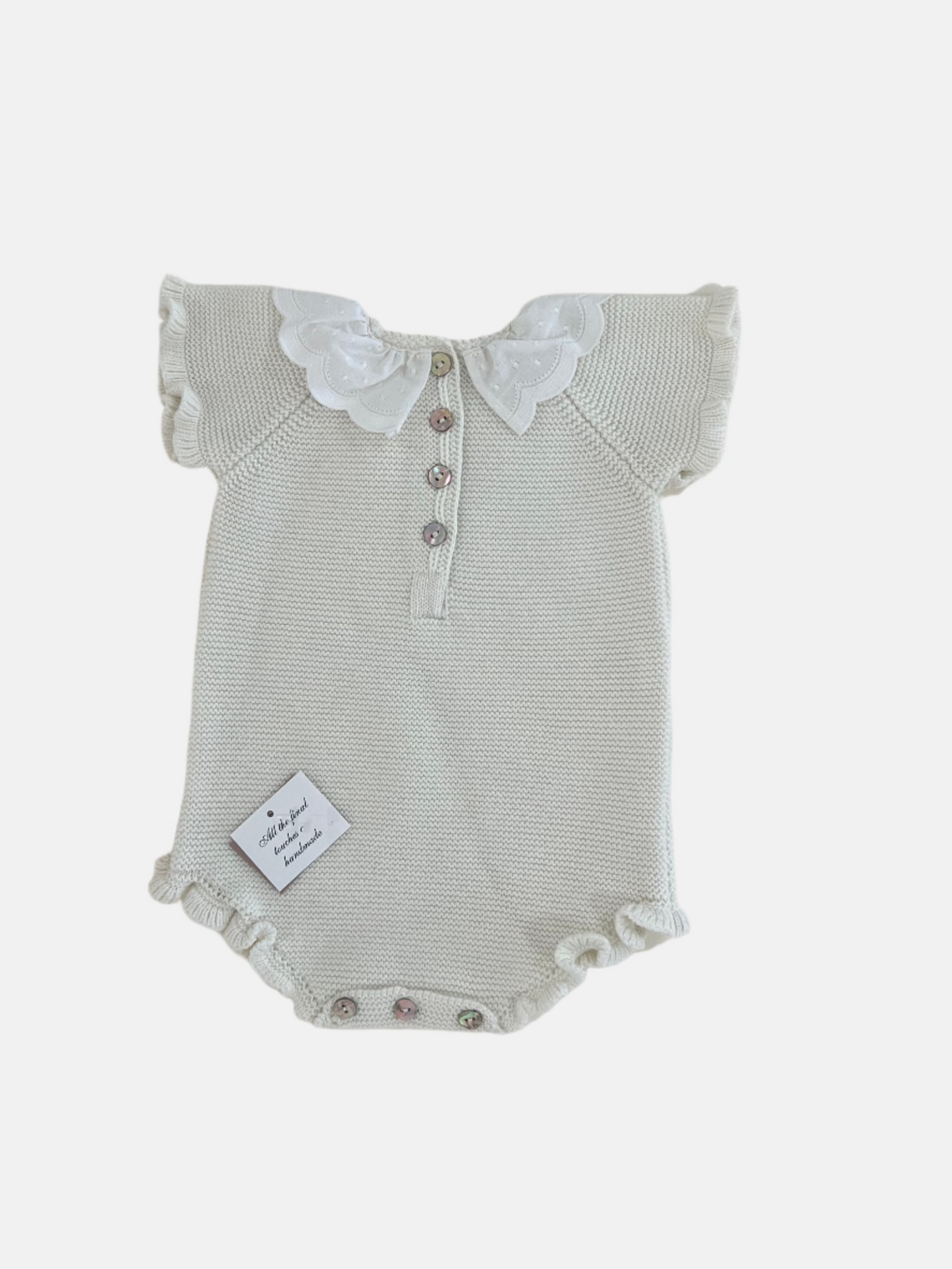 Polly Romper in Ivory
