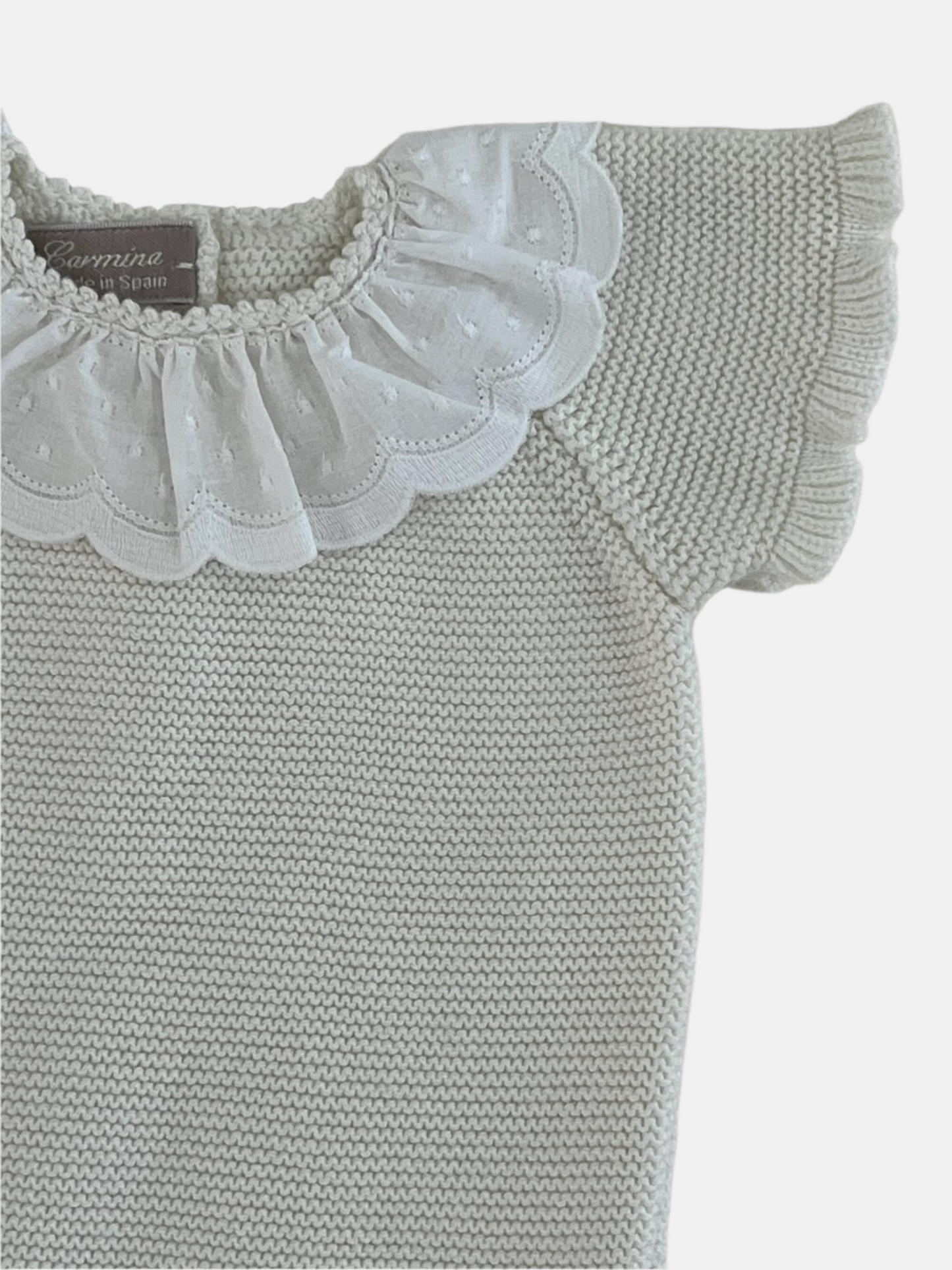 Polly Romper in Ivory