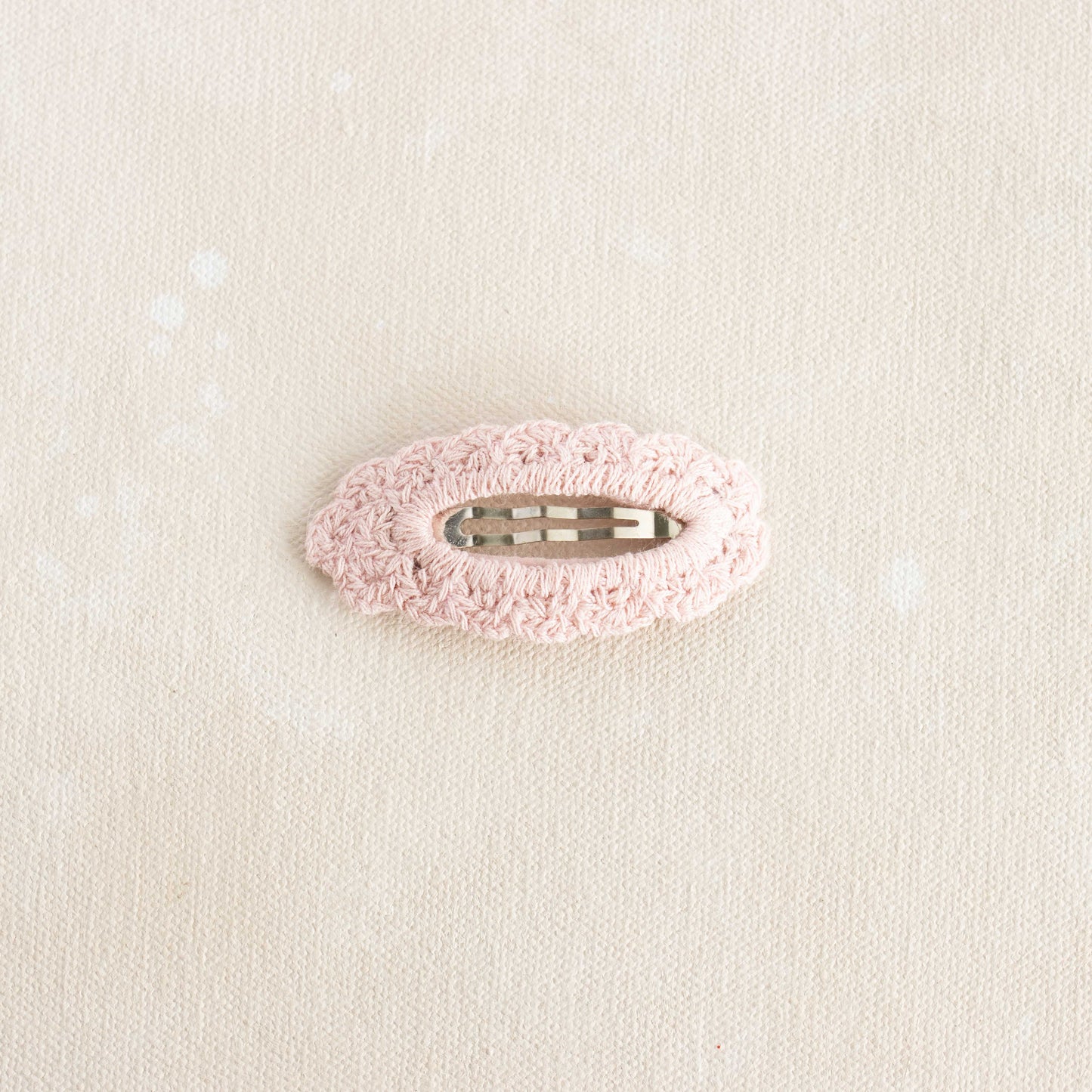 Crochet Snap Clip Rosewater