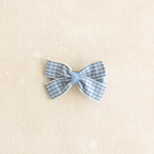 Gingham Bow Clip Ada