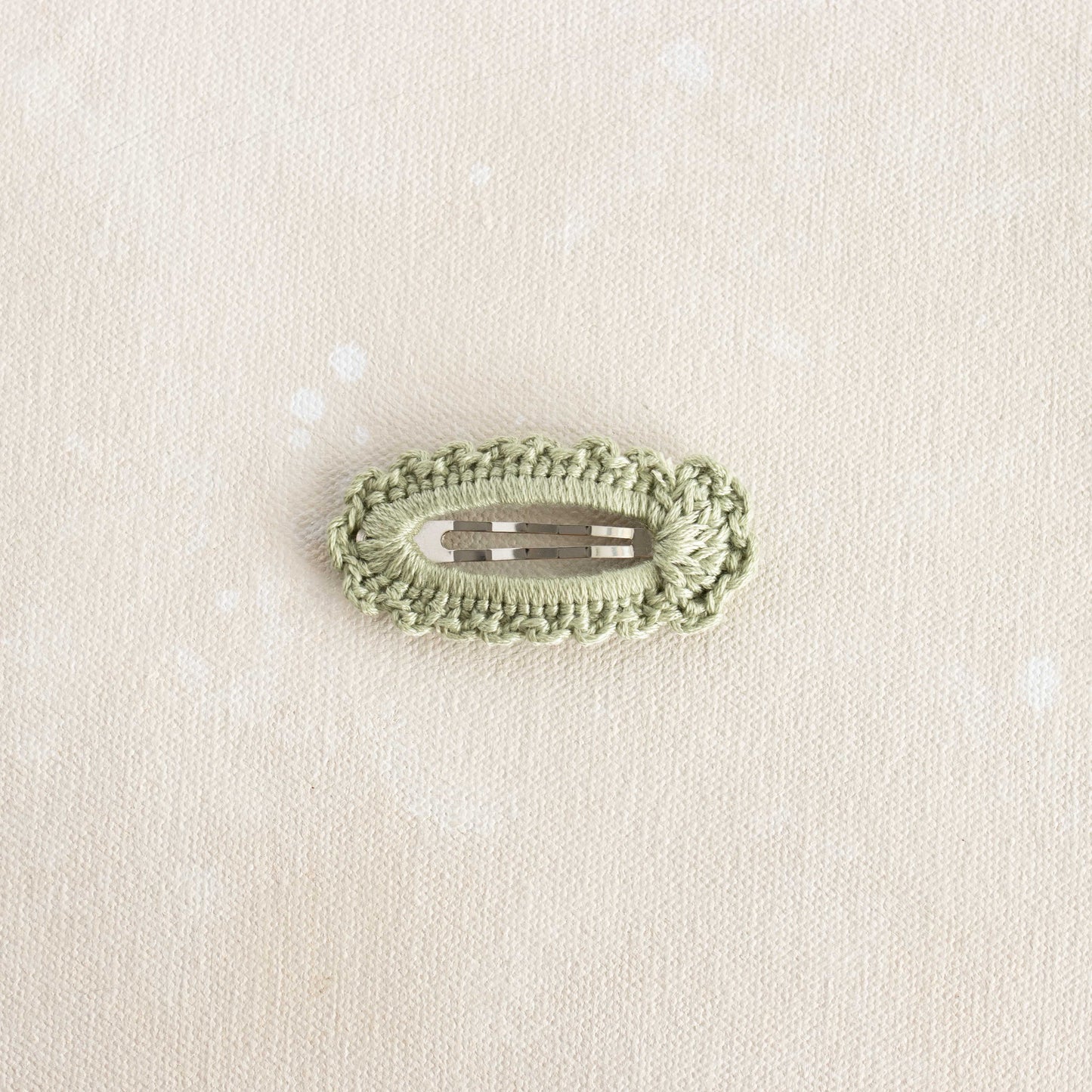 Crochet snap clip Lilypad