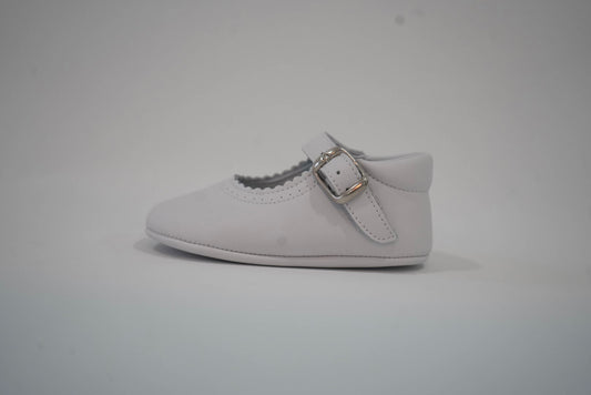 White Bambi Ballerina with Buckle