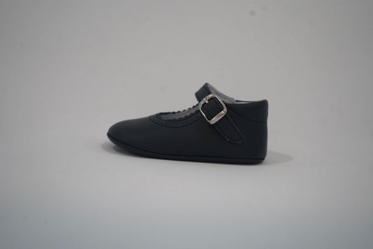 Navy Bambi Ballerina with Buckle