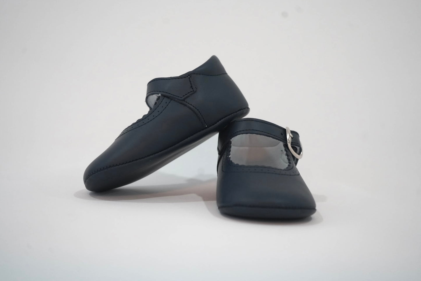Navy Bambi Ballerina with Buckle