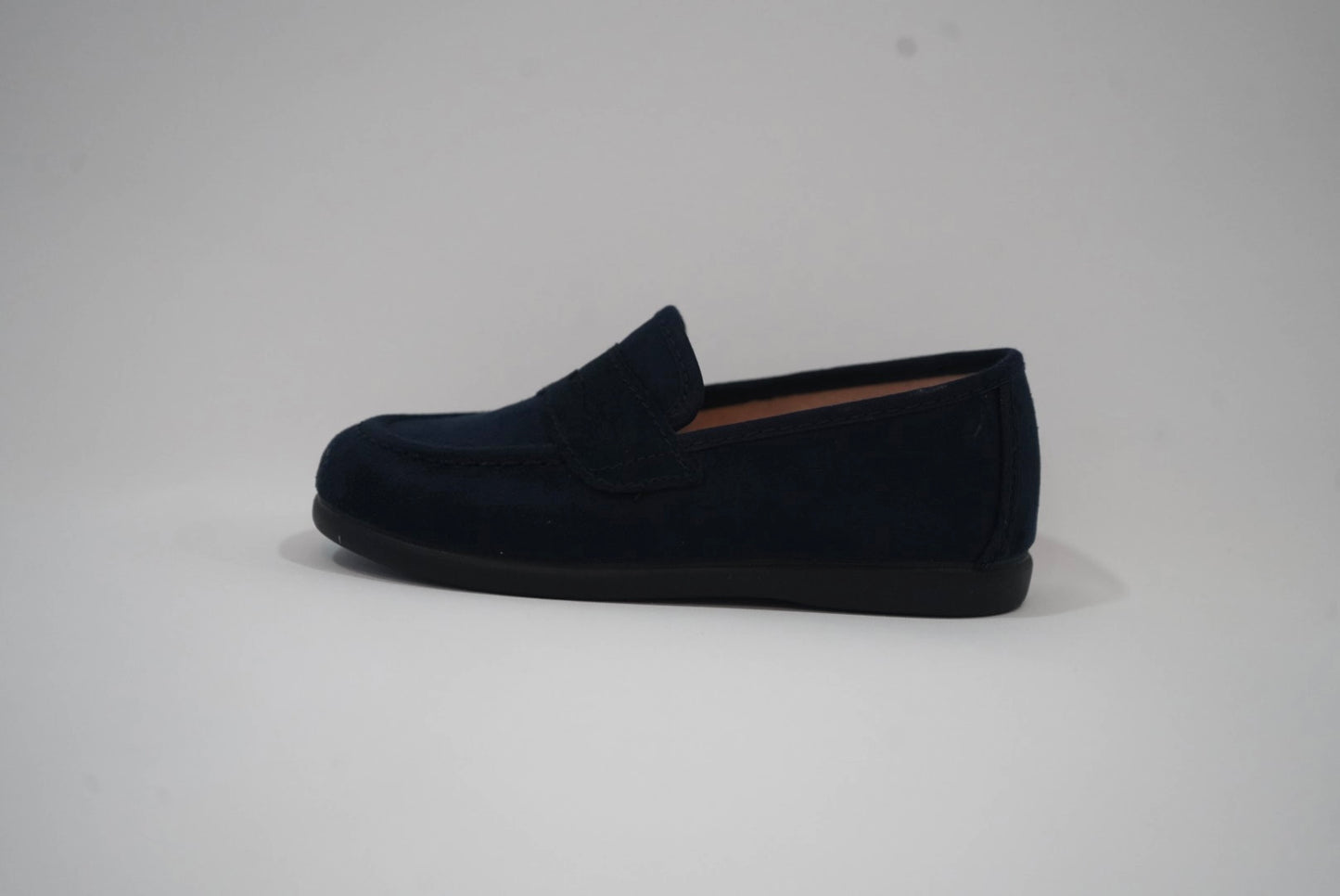 Navy Suede Moccasin