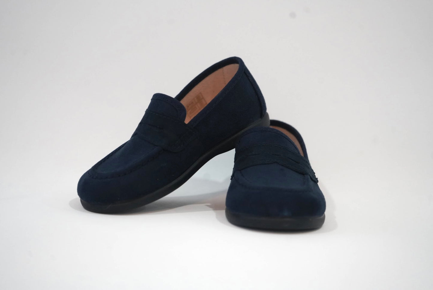 Navy Suede Moccasin
