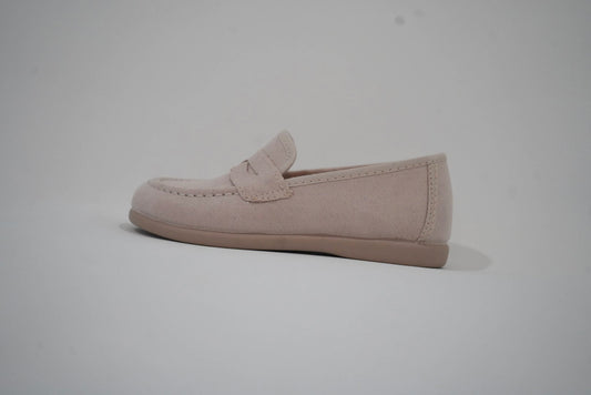 Beige Suede Moccasin
