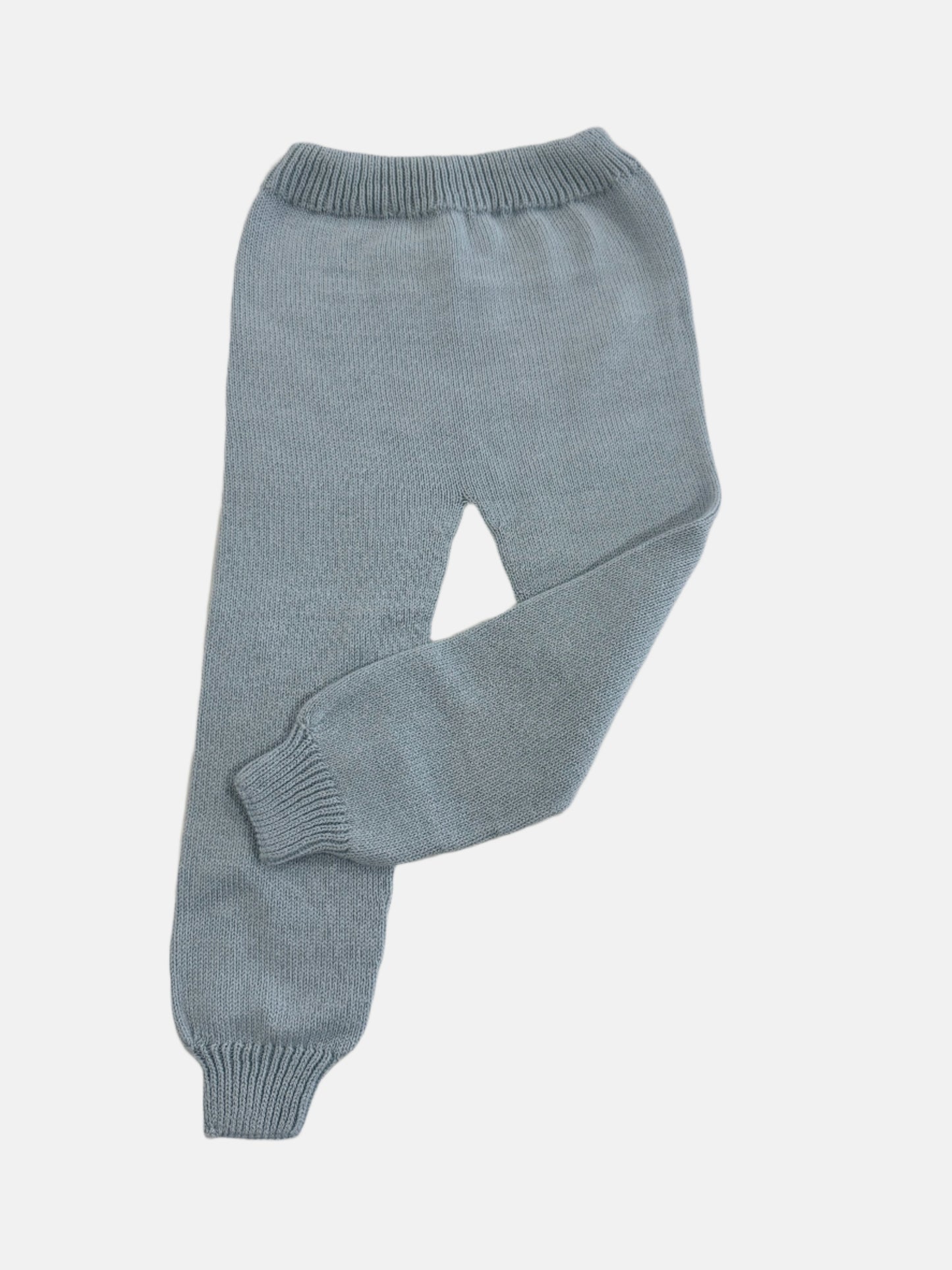 Knit Joggers in Powder Blue