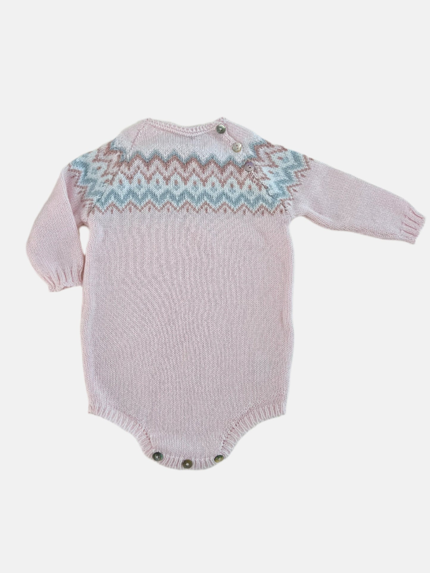 Herringbone Romper in Pink