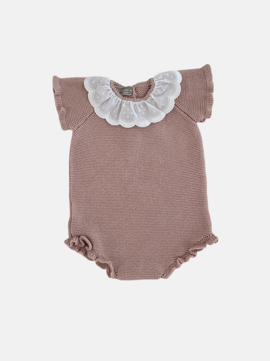 Polly Romper in Rose