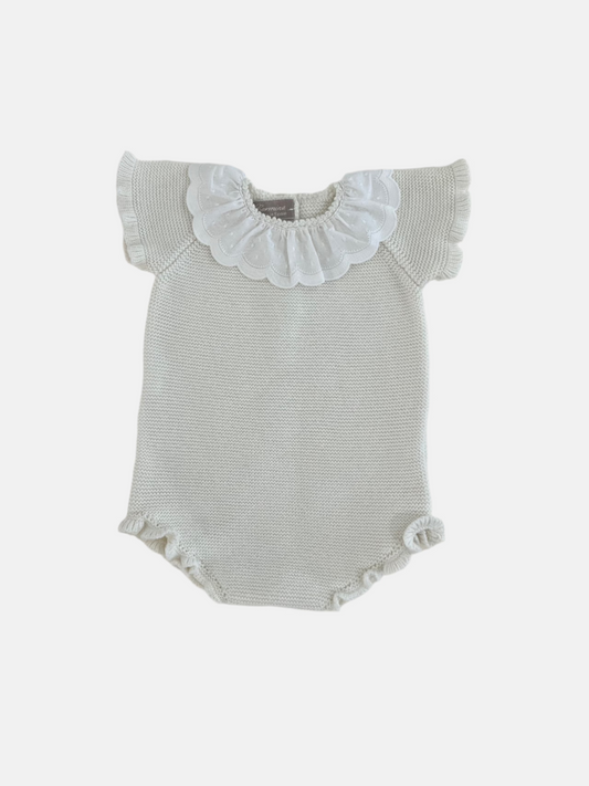 Polly Romper in Ivory
