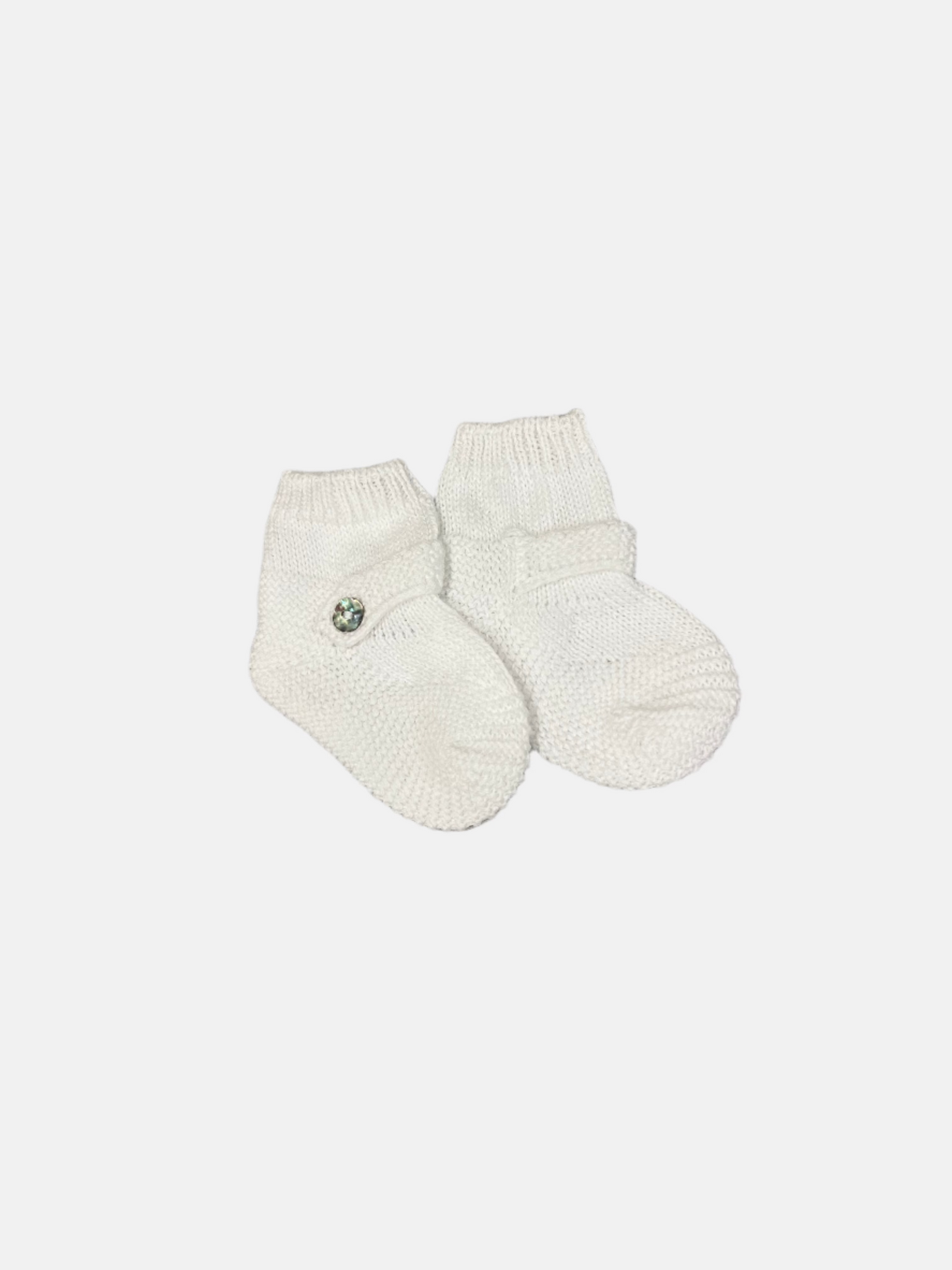 Newborn Bootie in White