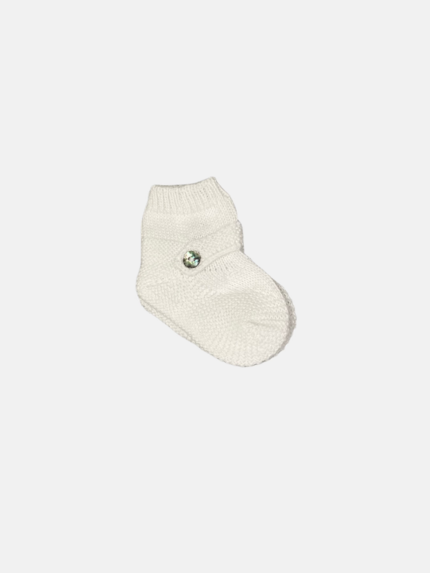 Newborn Bootie in White