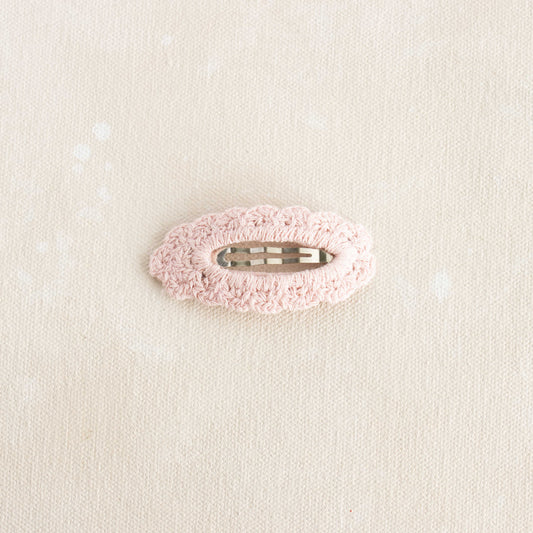 Crochet Snap Clip Rosewater